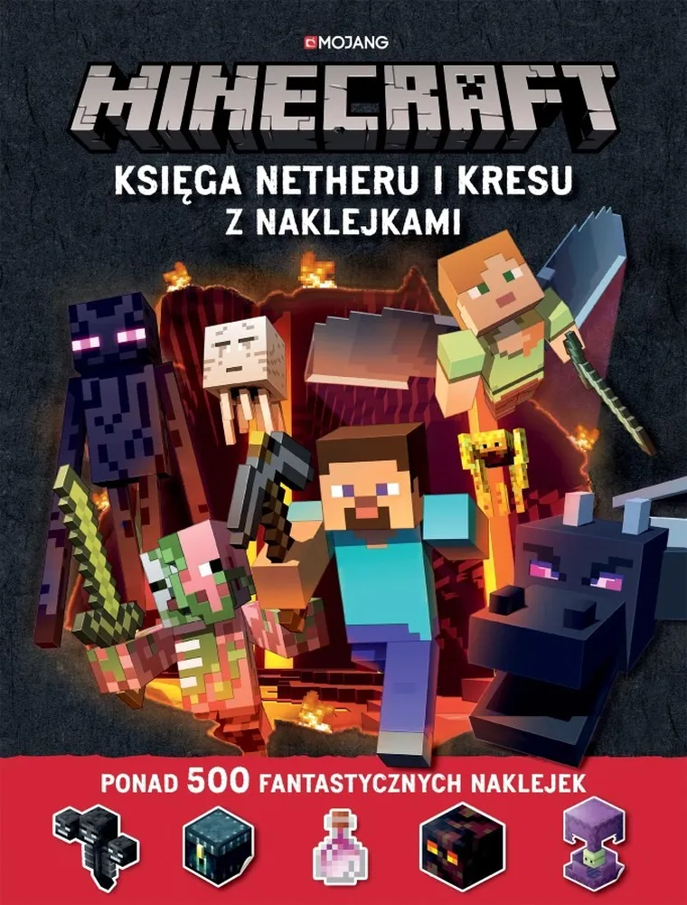 Minecraft. Księga Netheru i Kresu z naklejkami