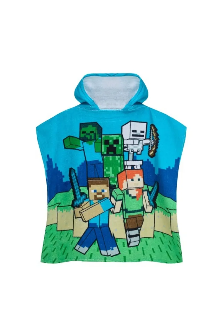 Minecraft, okrycie kąpielowe, ponczo, 50-100 cm