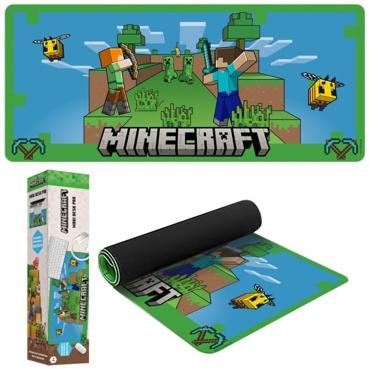 Minecraft, podkładka na biurko, gamingowa, 80-30 cm