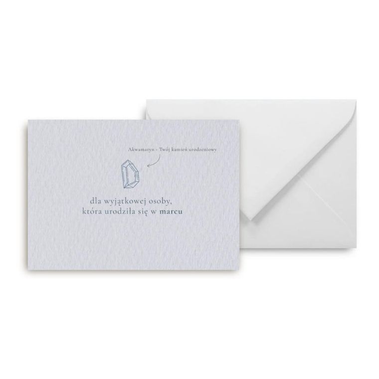 Mini kartka, Urodziny marzec