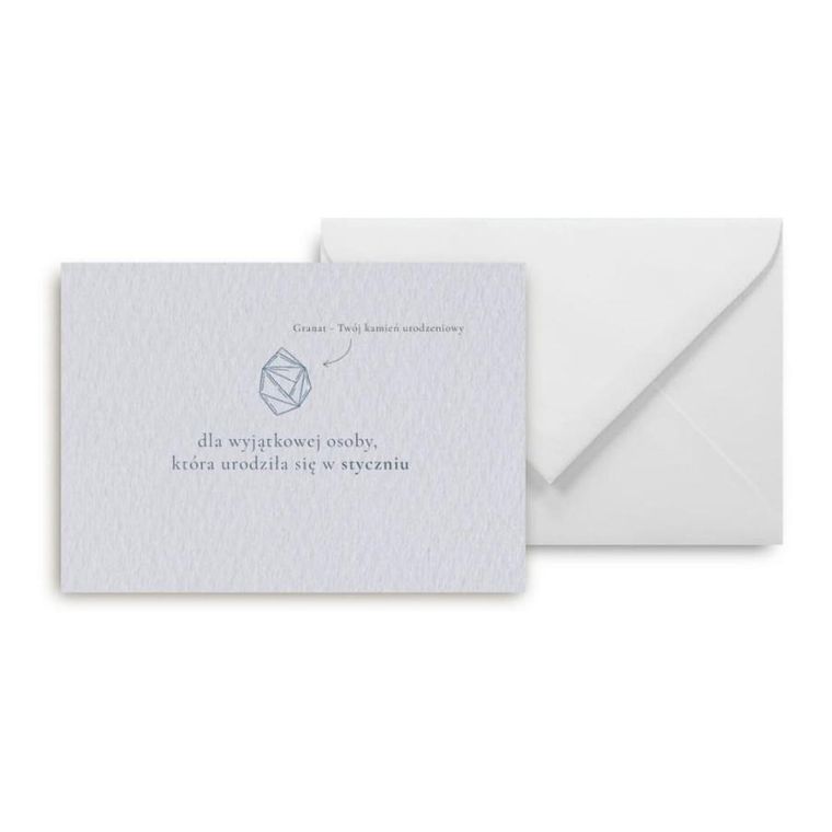 Mini kartka, Urodziny styczeń