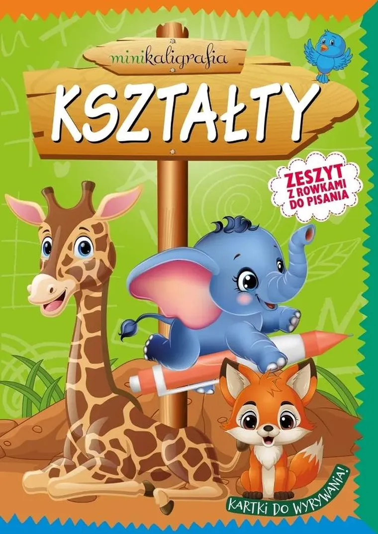 Minikaligrafia. Kształty. Zeszyt z rowkami do pisania