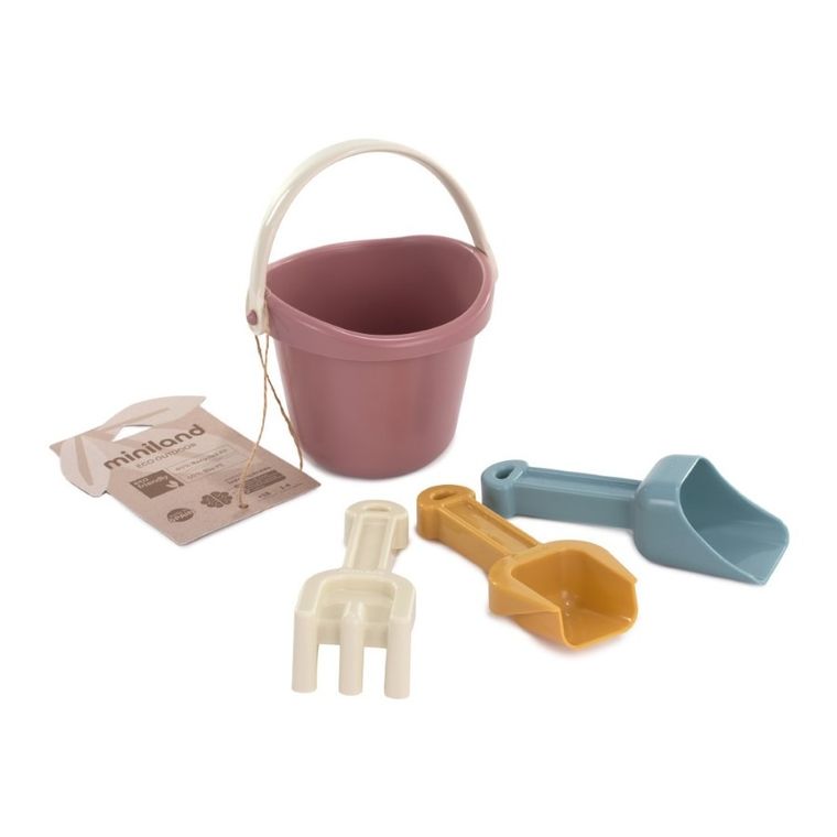 Miniland, Eco Baby, zestaw ekologicznych zabawek do piaskownicy