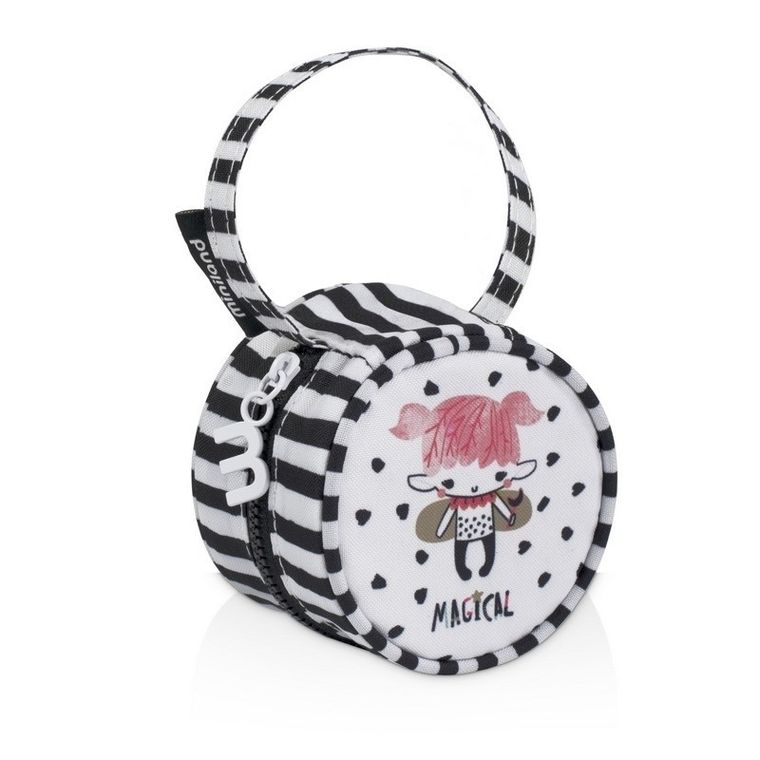 Miniland, Magical, opakowanie na smoczek uspokajający, czarno-białe