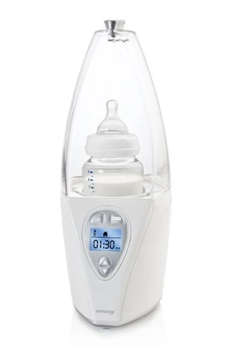 Miniland, podgrzewacz z wyświetlaczem do domu i samochodu, srebrny