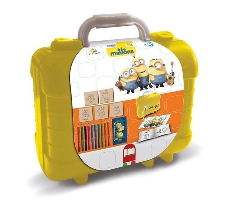 Minionki, pieczątki, travel set