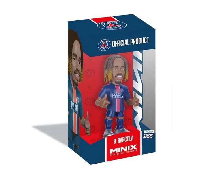 Minix, Paris Saint Germain PSG, Bradley Barcola, figurka kolekcjonerska