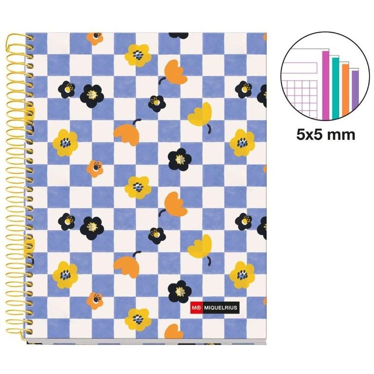 Miquelrius, Square It, zeszyt A5, w kratkę, spiralny, 120 stron