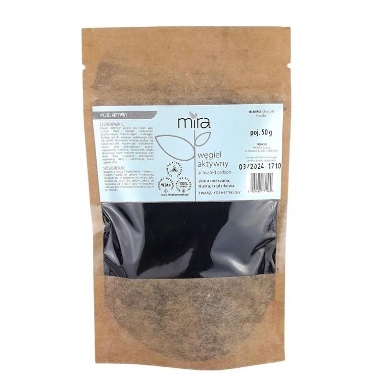 Mira, naturalny węgiel aktywny, 50 g