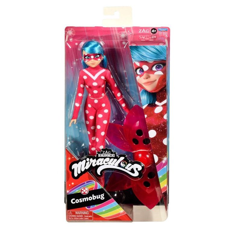 Miraculous: Biedronka i Czarny Kot, Cosmobug, lalka, 26 cm