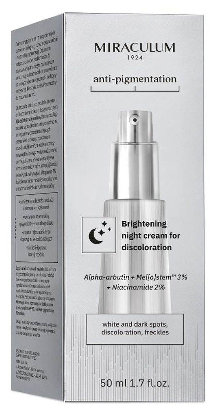 Miraculum, Anti-Pigmentation, krem rozjaśniający przebarwienia, 50 ml