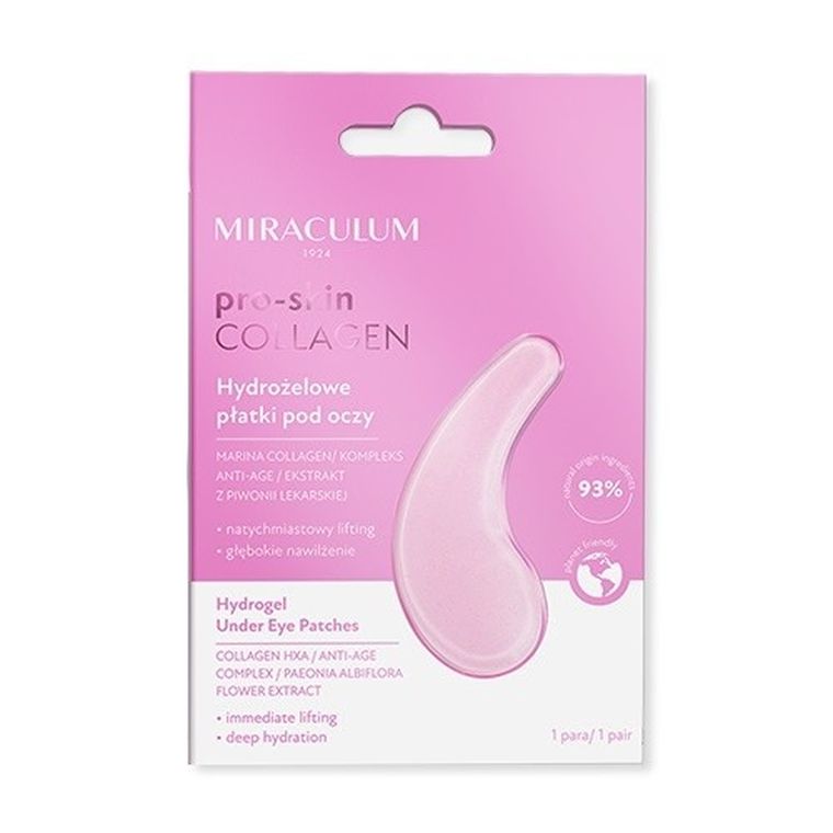 Miraculum, Collagen Pro-Skin, hydrożelowe płatki pod oczy, 2 szt.