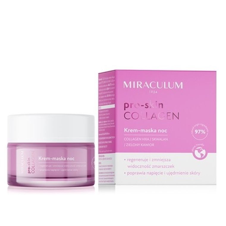 Miraculum, Collagen Pro-Skin, krem-maska do twarzy na noc, 50 ml