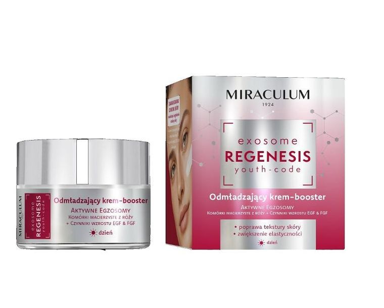 Miraculum, Exosome Regenesis Youth-Code, odmładzający krem-booster na dzień, 50 ml