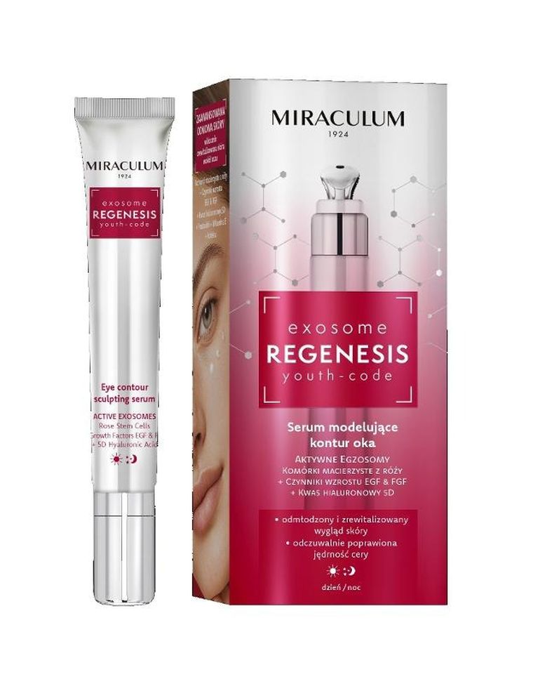 Miraculum, Exosome Regenesis Youth-Code, serum modelujące kontur oka na dzień i noc, 20 ml
