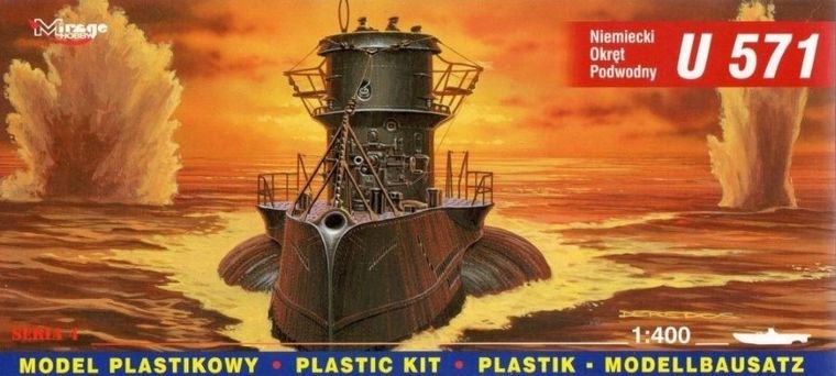 Mirage Hobby, Okręt Podwodny U-571 Niemiecki, model do sklejania