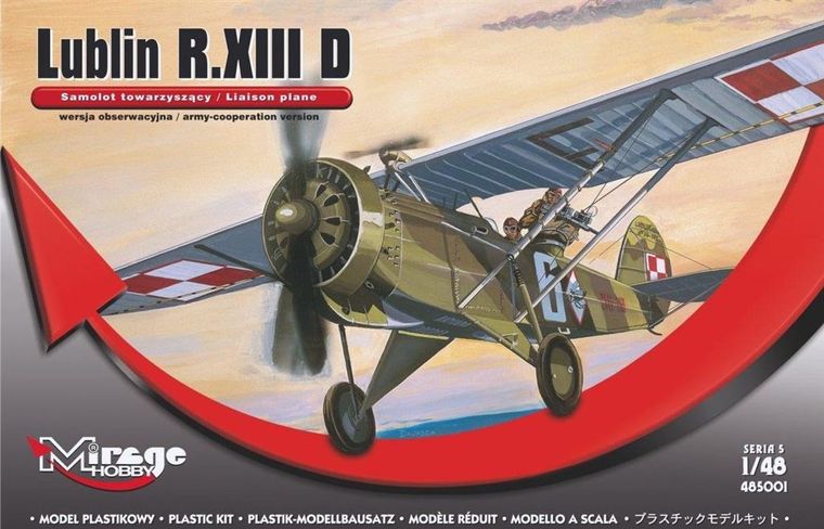 Mirage Hobby, samolot towarzyszący LUBLIN R.XIII D, model do sklejania