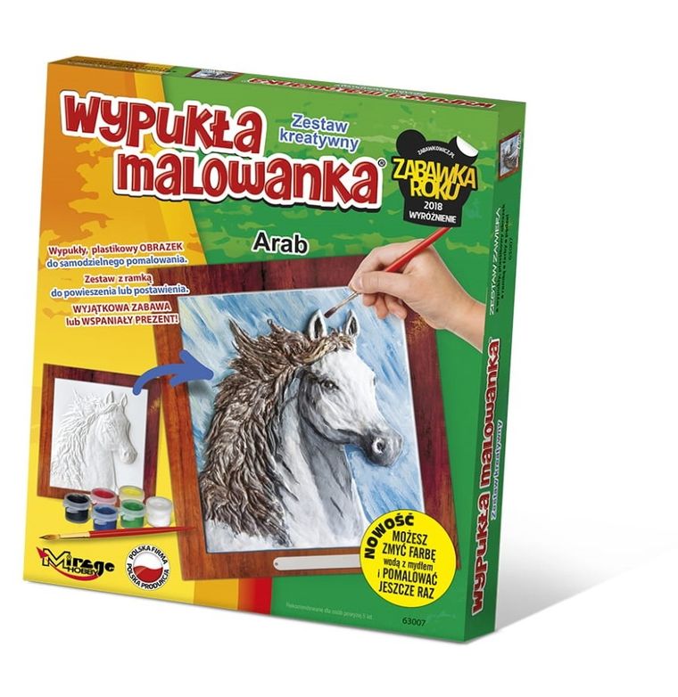 Mirage Hobby, Wypukła Malowanka, zestaw kreatywny do malowania, Koń Arab