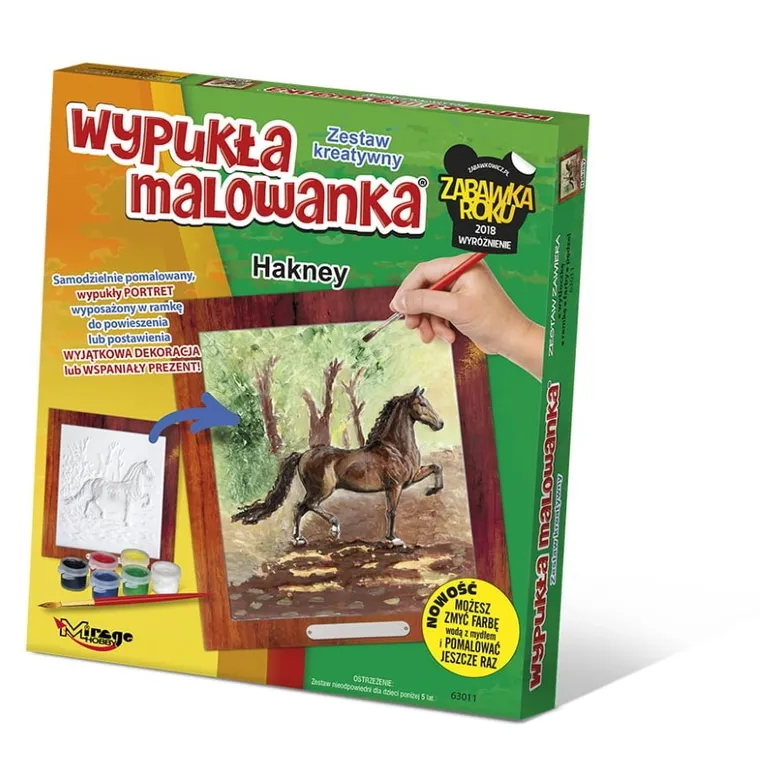 Mirage Hobby, Wypukła Malowanka, zestaw kreatywny do malowania, Koń Hakney