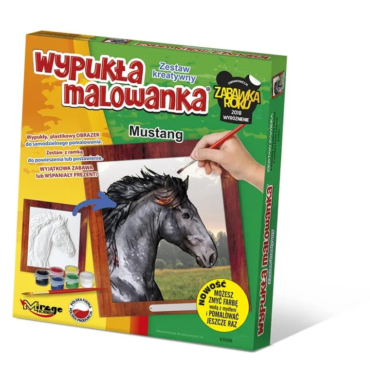 Mirage Hobby, Wypukła Malowanka, zestaw kreatywny do malowania, Koń Mustang