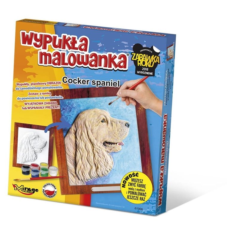 Mirage Hobby, Wypukła Malowanka, zestaw kreatywny do malowania, Psy, Cocker Spaniel