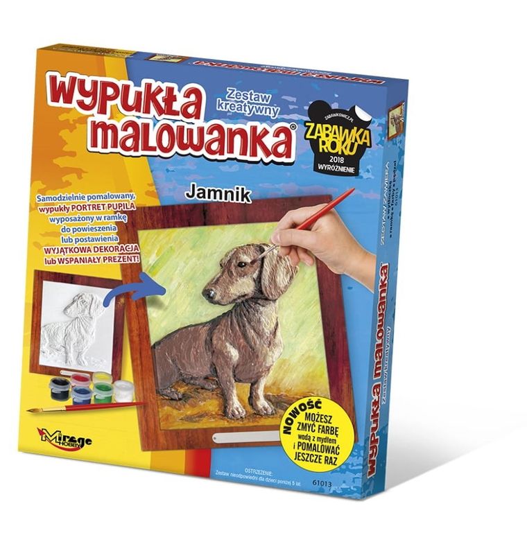 Mirage Hobby, Wypukła Malowanka, zestaw kreatywny do malowania, Psy, Jamnik