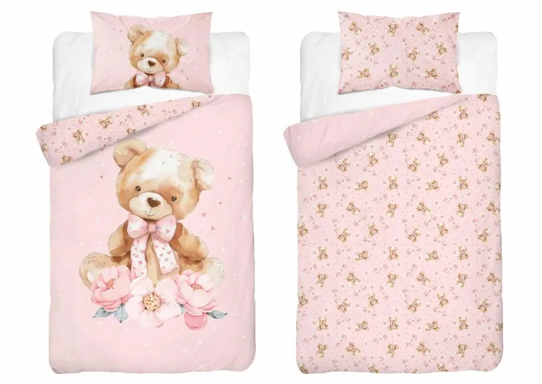 Miś, 2-częściowy komplet pościeli dziecięcej, 100-135 cm