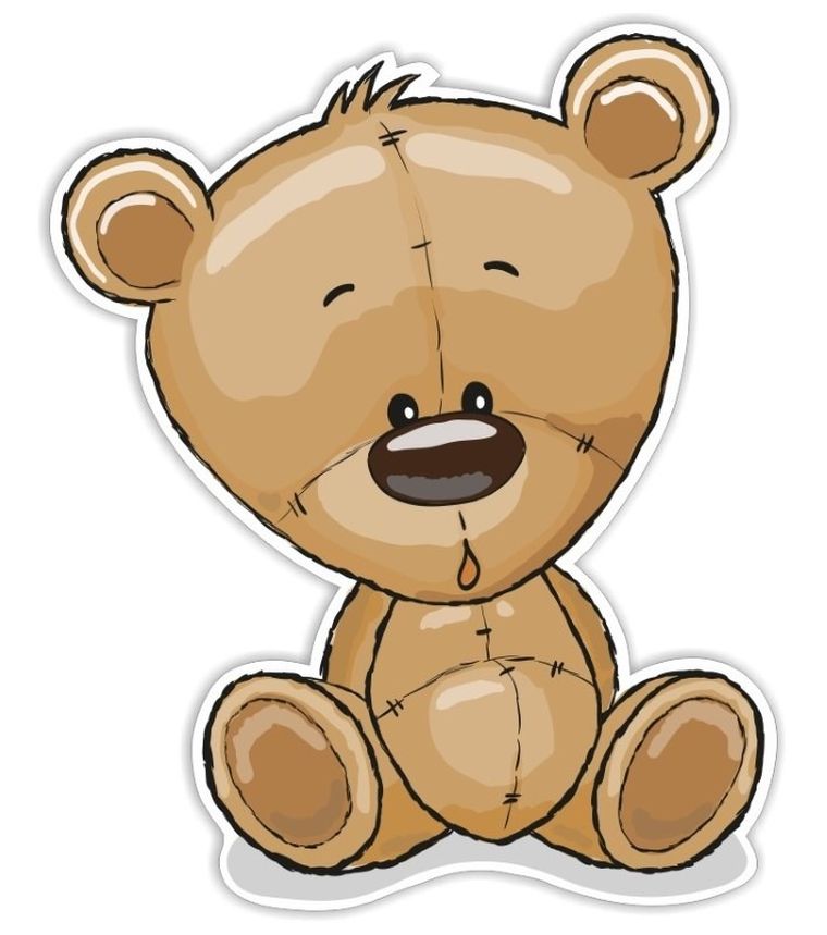 Miś, dekoracja ścienna