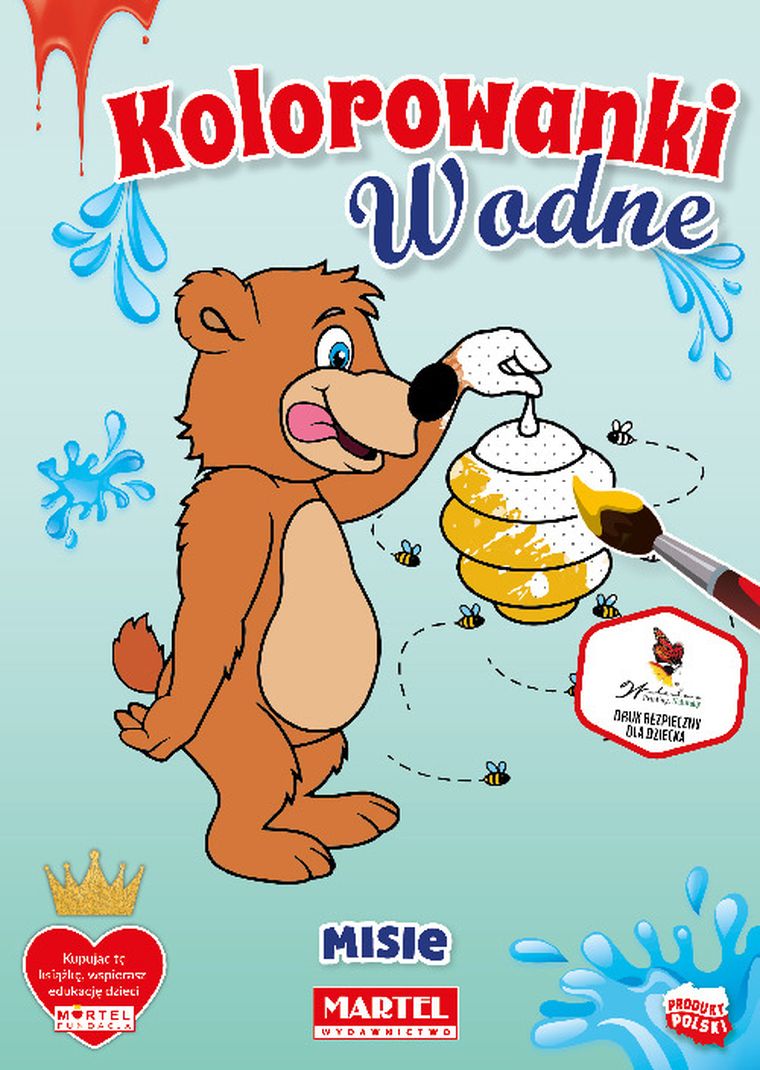 Misie. Kolorowanka wodna