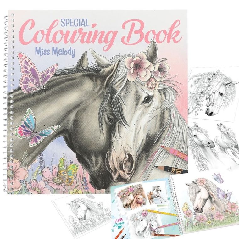 Miss Melody, kolorowanka