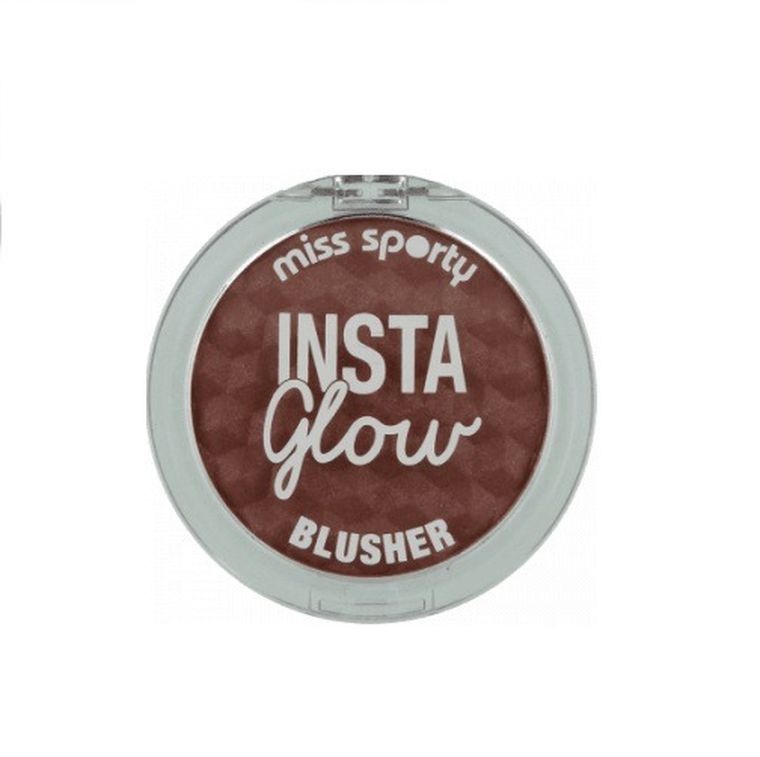 Miss Sporty, Insta Glow Blusher, róż do policzków, 002 Radiant Mocha, 5 g