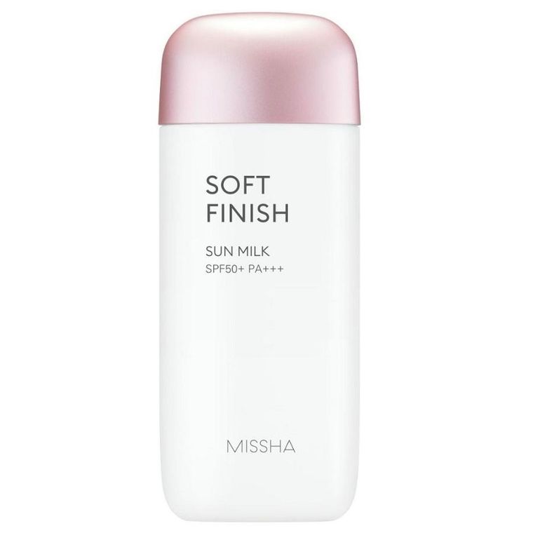 Missha, All Around Safe Block Soft Finish Sun Milk, SPF50+/PA+++, lekkie odświeżające mleczko przeciwsłoneczne, 70 ml
