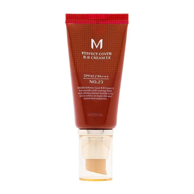 Missha, M Perfect Cover BB Cream SPF42/PA+++, wielofunkcyjny krem BB, No.23 Natural Beige, 50 ml
