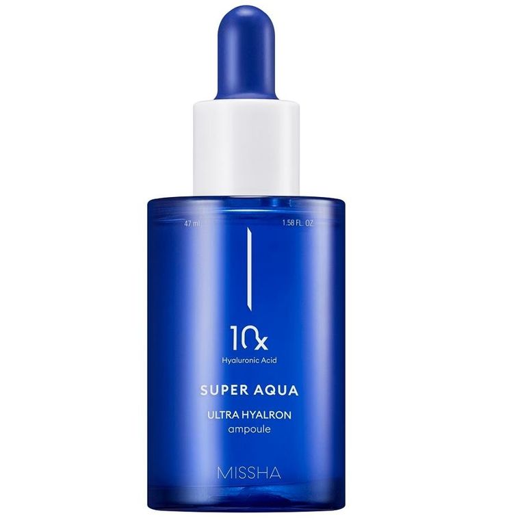 Missha, Super Aqua Ultra Hyalron Ampoule, nawilżające serum do twarzy, 47 ml