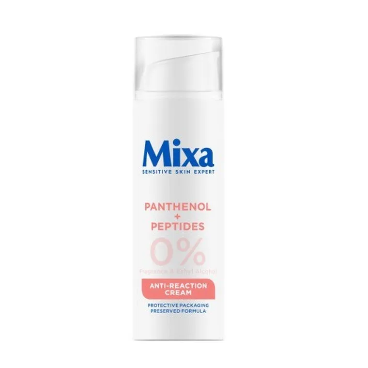 Mixa, Anti Reaction, nawilżająco-regenerujący krem przeciw zaczerwienieniom dla skóry reaktywnej, 50 ml