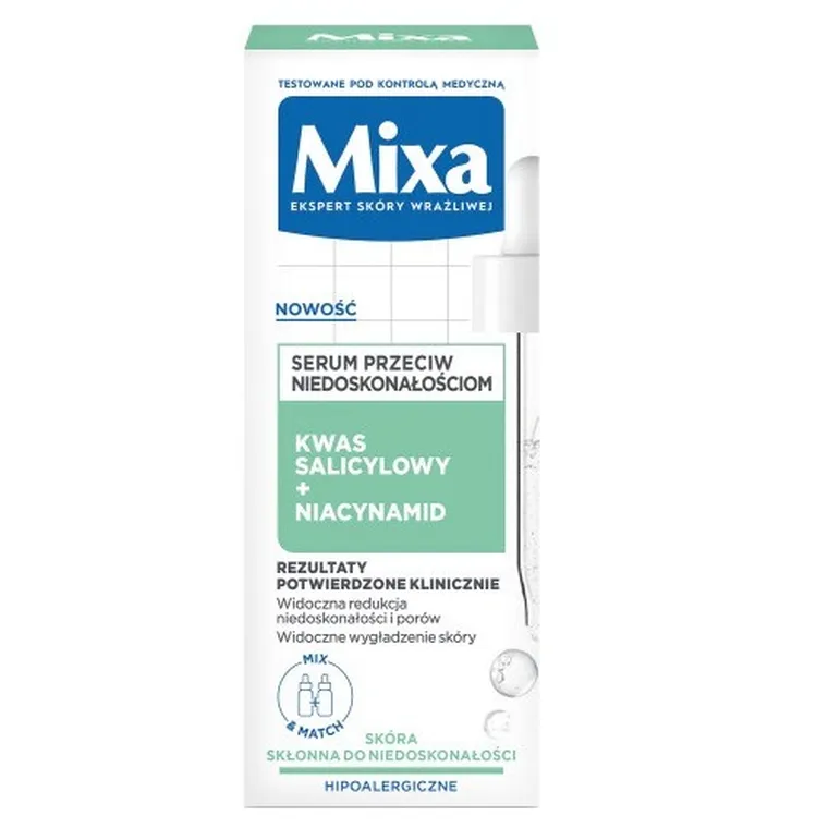 Mixa, Lab, serum przeciw niedoskonałościom Kwas Salicylowy + Niacynamid, 30 ml