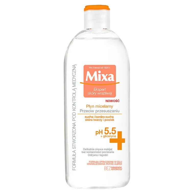 Mixa, płyn micelarny przeciw przesuszaniu, 400 ml