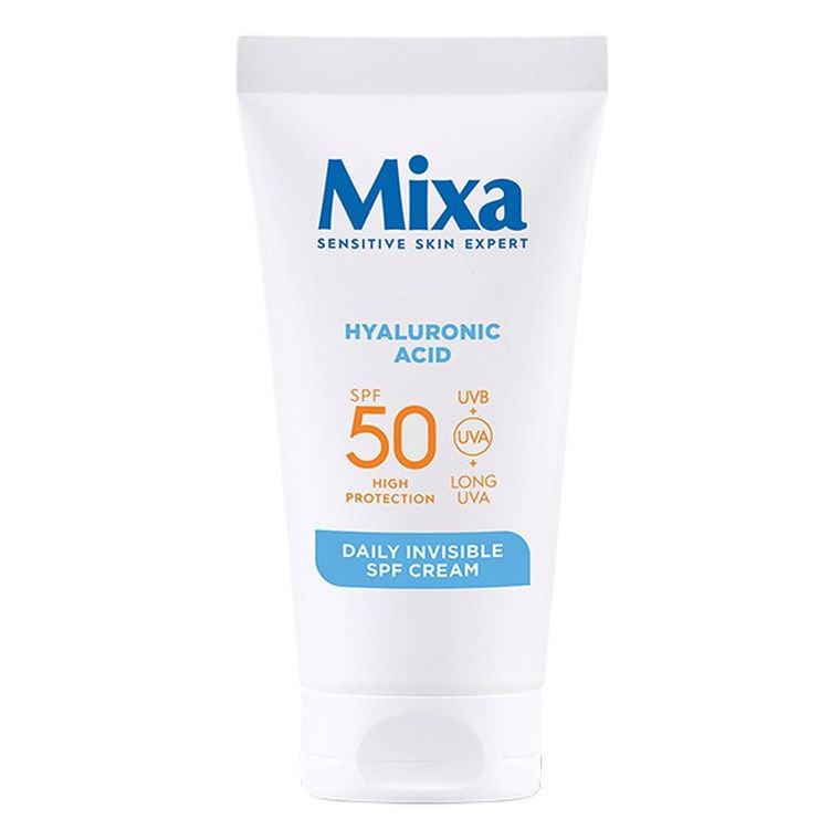 Mixa, SPF50, krem nawilżający na dzień, 50 ml