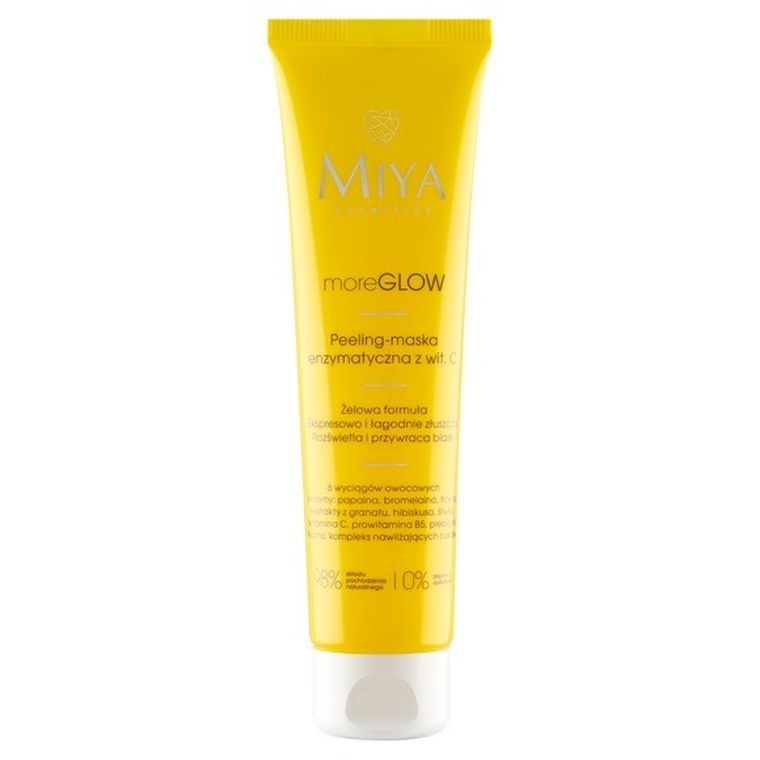 Miya Cosmetics, MoreGlow, peeling-maska enzymatyczna z witaminą C, 60 ml