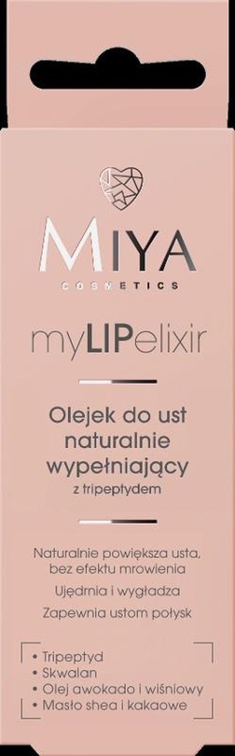 Miya Cosmetics, myLIPelixir, olejek do ust naturalnie wypełniający, clear, 10g