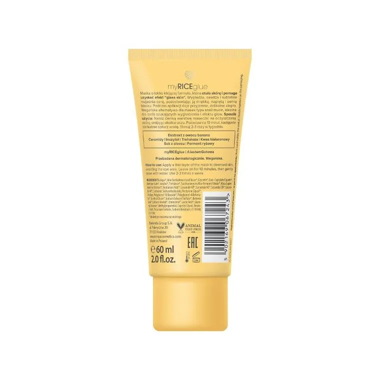 Miya, Myriceglue, maseczka do twarzy z efektem glow booster, 60 ml