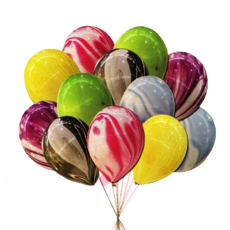 MK Trade, zestaw balonów kolorowych 30 cm, 10 szt.