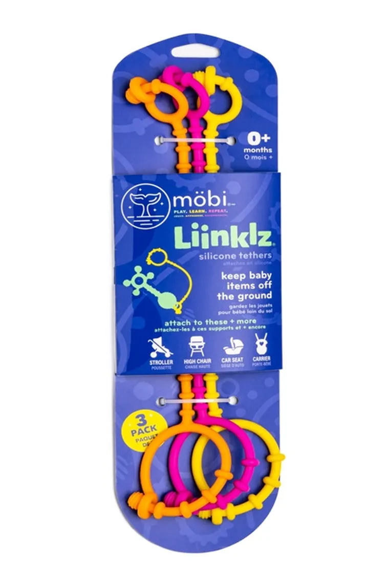 Mobi, Liinklz, zestaw silikonowych pasków, przeciąganiec, 3 szt.