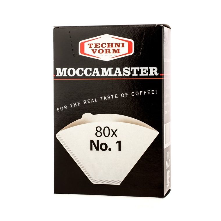 Moccamaster, filtry papierowe nr 1, 80 szt.