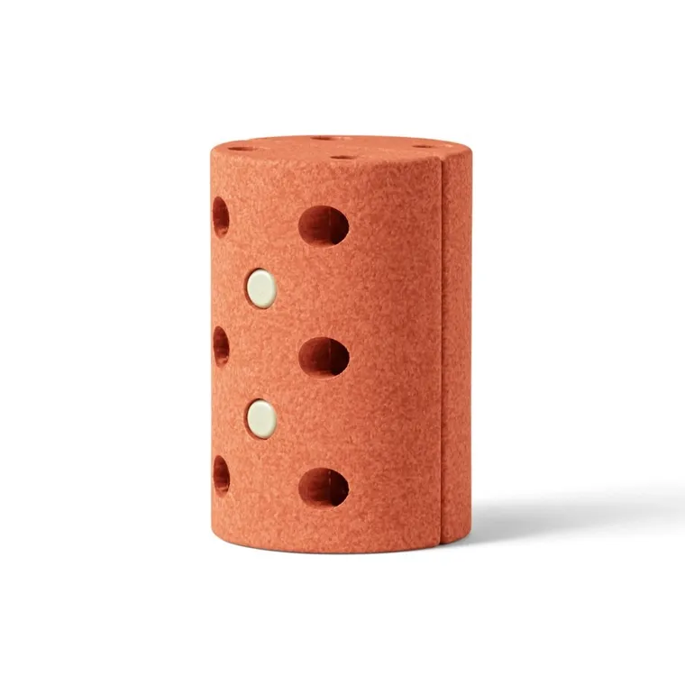 Modu, Kids Stool, sensoryczny blok piankowy, zestaw uzupełniający do klocków aktywizujących, Burnt Orange/Dusty Green