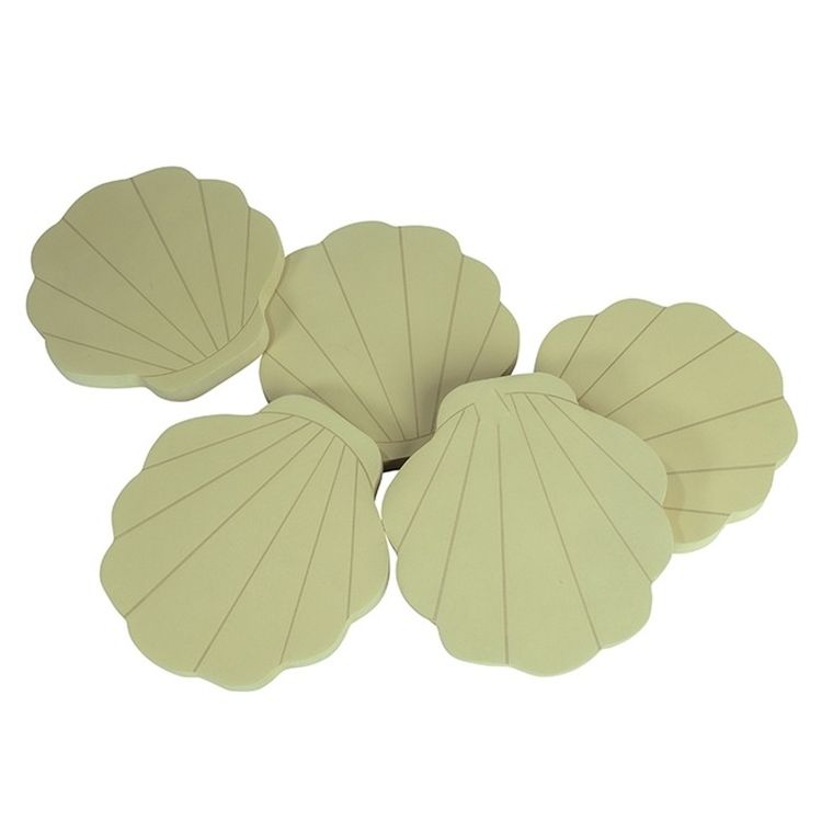 Moes, Muszelki, zabawki kreatywne, piankowe, 5 elementów