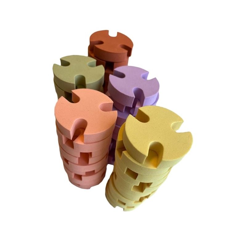 Moes, piankowe klocki konstrukcyjne, 50 elementów