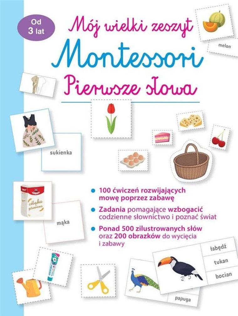 Mój wielki zeszyt Montessori. Pierwsze słowa