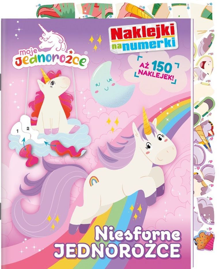 Moje Jednorożce. Naklejki na numerki. Część 2. Niesforne jednorożce