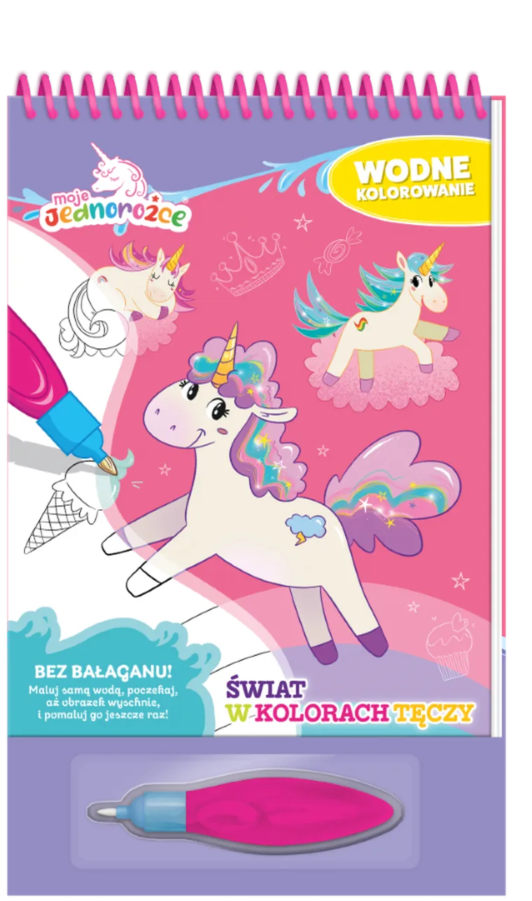 Moje jednorożce. Wodne kolorowanie. Świat w kolorach tęczy